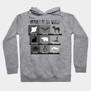 'Animals Of The World' Funny Animals Gift Hoodie